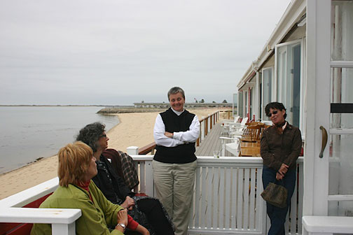 Provincetown artist Midge Battelle with Berta Walker, Suzanne,  and Lisa Ventre