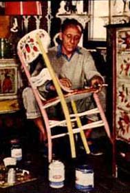 hunt peter painted artist painting furniture provincetown wood 1898 1967 folk